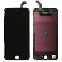 Дисплей для iPhone 6 Plus + тачскрин чёрный с рамкой крепления (Foxconn)